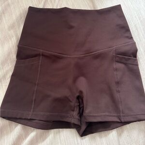 Popflex Supersculpt Biker Short with Pockets - French Roast
